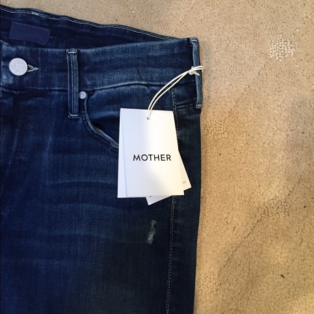 Mother roller cropped jeans NWT!! Flare bottom!